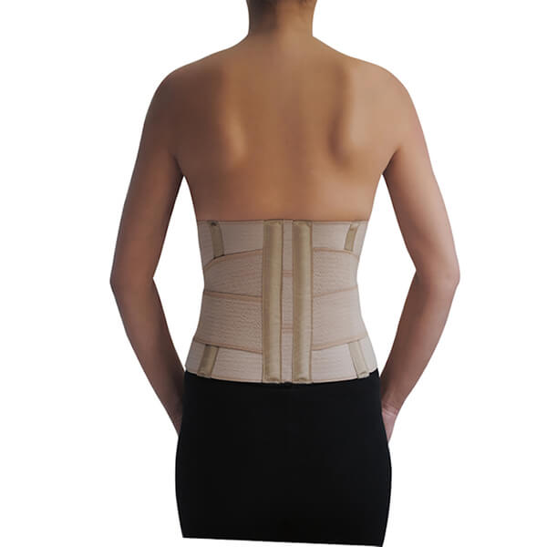 Faja lumbar lumbosacra Blunding talla XL con soporte de compresión y cierre ajustable.